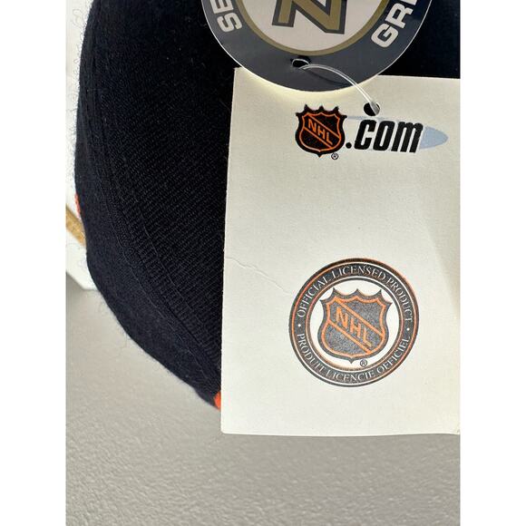 Zephyr NHL Fitted Hat Philadelphia Flyers Hockey Size 7 1/2 Black Orange NWTs - Picture 10 of 13